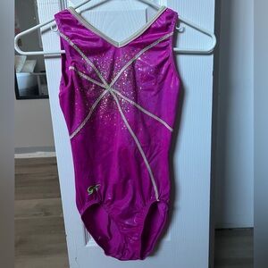 Pink GK gymnastics leotard.